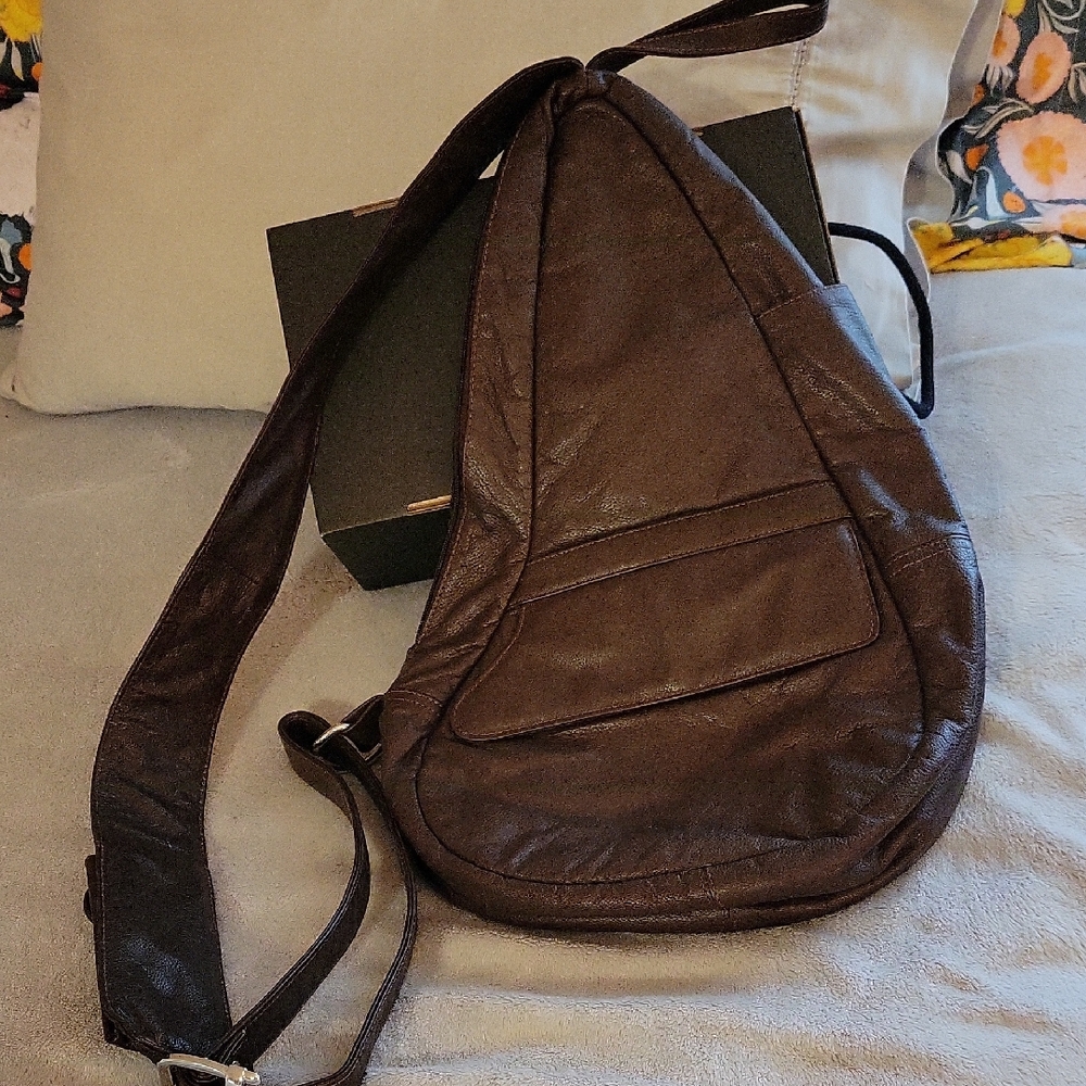 Brown Leather Sling Bag
